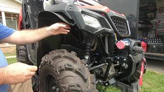 Honda Pioneer 520 Mudbuster Fender Flare Install Part 1 Front [upl. by Ecylahs67]