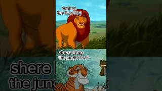 shere khan vs mufasa edit disney tiger lion sherekhan mufasa lionking junglebook [upl. by Asilem]