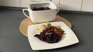 Rotkohl  einfaches Rotkohl Rezept [upl. by Trautman]