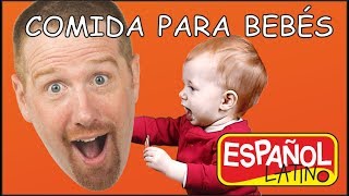 Comida Para Bebés  Cuentos para Niños  Aprender con Steve y Maggie Español [upl. by Siravaj]