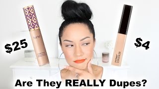 Tarte Shape Tape vs Wet N Wild Photo Focus Concealer Are They Dupes [upl. by Jermaine]