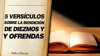 🙌 5 Versículos de la Biblia sobre la Bendición de Diezmos y Ofrendas 🙏 [upl. by Eisnyl]