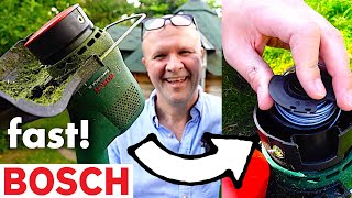 How to change BOSCH STRIMMER LINE in seconds EasyGrassCut 26 [upl. by Nitneuq]