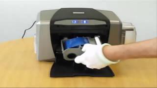 How to Install Ribbon in Fargo DTC1250e Card Printer [upl. by Baiss826]