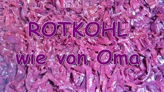 Kochen für Anfänger  Rotkohl wie von Oma [upl. by Eellac]