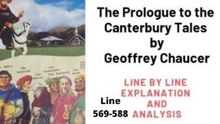 The Prologue to the Canterbury Tales by Geoffrey Chaucer  Manciple  Line 569 to 588 Urdu Hindi [upl. by Maxa]