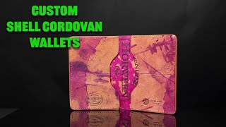 Custom Shell Cordovan Leather Wallets [upl. by Shelby54]