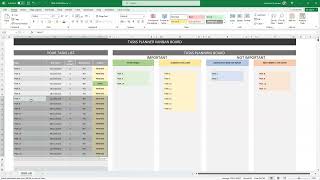 Task Planner KanBan Board Matrix [upl. by Anaicul]