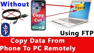 How To Access Phone Files From LaptopPC Remotely  Transfer Files Without Data CableBluetooth [upl. by Brindle640]