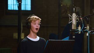 Welsh boy treble Cai Thomas 12y sings Laudate Dominum  from the recording studio [upl. by Anilrats]