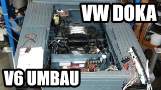 VW T3 DOKA  T25 V6 UMBAU MITTELMOTOR Bilder LOW BUDGET SPORBITZ [upl. by Matazzoni]