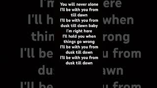 dusk till dawn lyrics [upl. by Lertnahs560]