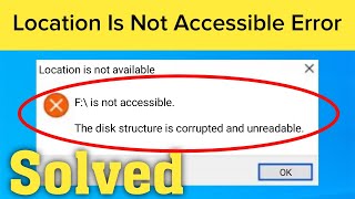 Fix quotThe Disk Structure is Corrupted and Unreadablequot [upl. by Norty651]