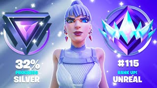 Silver to Unreal Speedrun Fortnite Ranked [upl. by Sirhc]