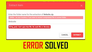 How to Solve Extract Error in 000WEBHOST  Tutorial 4You  Latest 2023 [upl. by Keyte]