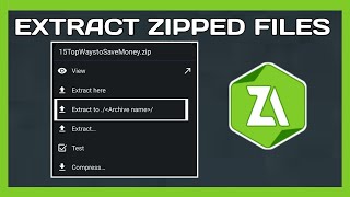 How To Extract Any Zip Files With ZArchiver new update [upl. by Dielu]