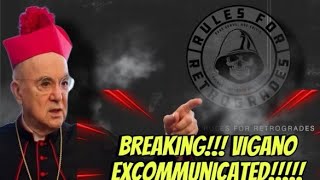 BREAKING Vigano Excommunicated [upl. by Nnylhtak]