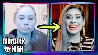 Hair amp Makeup Transformation w Monster High The Movie Cast  Monster High [upl. by Suoiradal351]