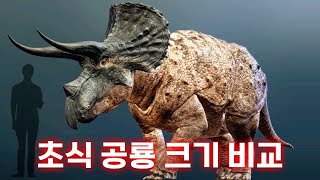 새롭게 바뀐 초식 공룡 크기 비교 [upl. by Murdock]