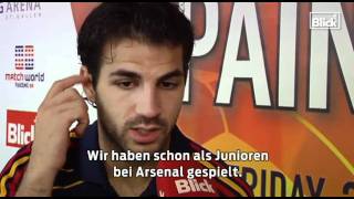 ExklusivInterview mit BarçaStar Cesc Fabregas [upl. by Anirtep]