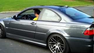 E46 m3 borla exhaust fabspeed headers slow start [upl. by Byran]