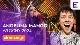 EUROWIZJA 2024 🇮🇹 WŁOCHY Angelina Mango  La Noia  Sanremo 2024 winner  REAKCJE [upl. by Monah932]