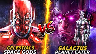 Celestials Vs Galactus  Who is More Powerful   Arishem Vs Galactus  HINDI [upl. by Dawkins]