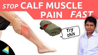 How to Relieve Calf Muscle Pain Instantly Hint 2 Stretching exe using towel [upl. by Haet685]