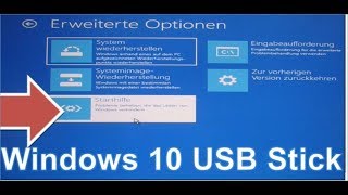 Windows 10 USB Boot Stick erstellen und System reparieren USB BootStick Repairstick Betriebssystem [upl. by Lexine]