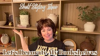 LETS DECORATE MY DIY BOOKSHELVES [upl. by Joell]