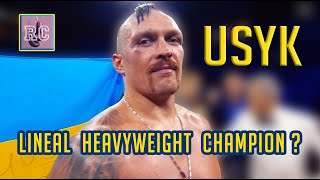 Is Oleksandr Usyk the new Lineal Heavyweight Champion [upl. by Clemens]