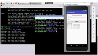 Android DatagramUDP Client example [upl. by Auqinom]