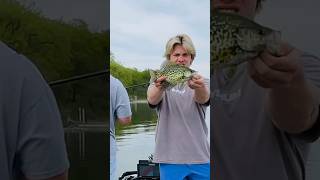 SURPRISE CRAPPIE BITES MY SWIMBAIT fishing minnesota bass bassfishing spring fish crappie [upl. by Melamie]