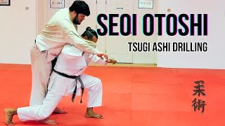 Seoi Otoshi • Tsugi Ashi Drilling Cross Grip  JUKIDO JUJITSU  NAGEWAZA [upl. by Shenan10]