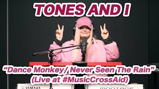 Tones and I  quotDance Monkey Never Seen The Rainquot Live at  MusicCrossAid 【日本語字幕付き】 [upl. by Adnohsar]