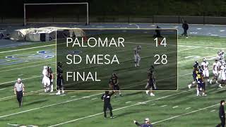 Palomar College vs SD Mesa College [upl. by Salohcin487]