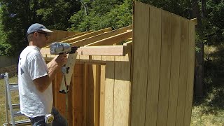 How To Build A Lean To Shed  Part 5  Roof Framing [upl. by Barlow275]