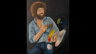 Paint a Bob Ross Portrait With Me  Oil Painting Practice [upl. by Zinah]