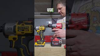 When To Use a Drill Or An Impact milwaukee dewalt dewaltvsmilwaukee drillvsimpact howto diy [upl. by Eltsirhc230]