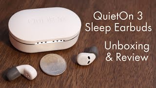 QuietOn 3 Sleep Earbuds  Unboxing First Impressions amp Review  Noise Cancelling Earbuds [upl. by Eihcir883]