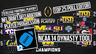 How to use the College Football Revamped Dynasty tool Playoffs Player Progression Transfers more [upl. by Na234]