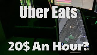 How Much Money Can I Make In 1 Hour Doing Uber Eats In NYC at 1AM [upl. by Adallard]