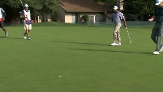 Harold Varner III drains birdie bomb at Fryscom Open [upl. by Imoan]