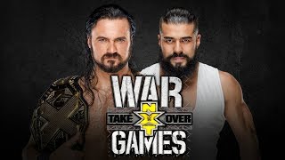 NXT TakeOver WarGames 2017  Drew McIntyre Vs Andrade Almas NXT Championship [upl. by Winther]