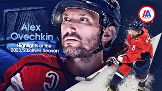 Alex Ovechkin Highlights of the 20232024 NHL Season  Top Goals [upl. by Odette]