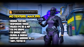 CONFIG NO TEXTURE MAX FPS SEASON 7  CONFIG CODM S7 [upl. by Nottus850]