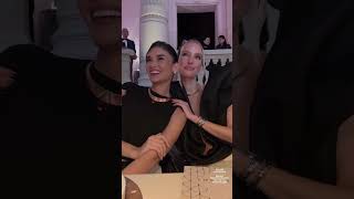 PIA WURTZBACK with Leonie Hanne bvlgari piawurtzbach pfw2023 [upl. by Narmak377]