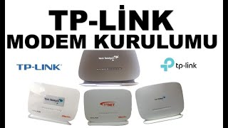 TP LİNK MODEM KURULUMU [upl. by Fransen445]