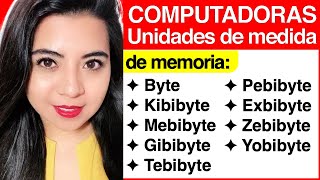 Computadoras  12 Unidades de medida de memorias CORRECTAS Kibibyte Mebibyte Gibibyte etc [upl. by Tillo]