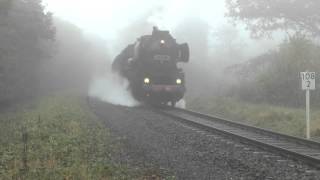 Steigungen Steigungen Steigungen und viel Dampf  52 8134 unterwegs [upl. by Hackett]